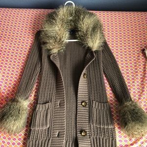 Gap Kids Fur Cardigan
